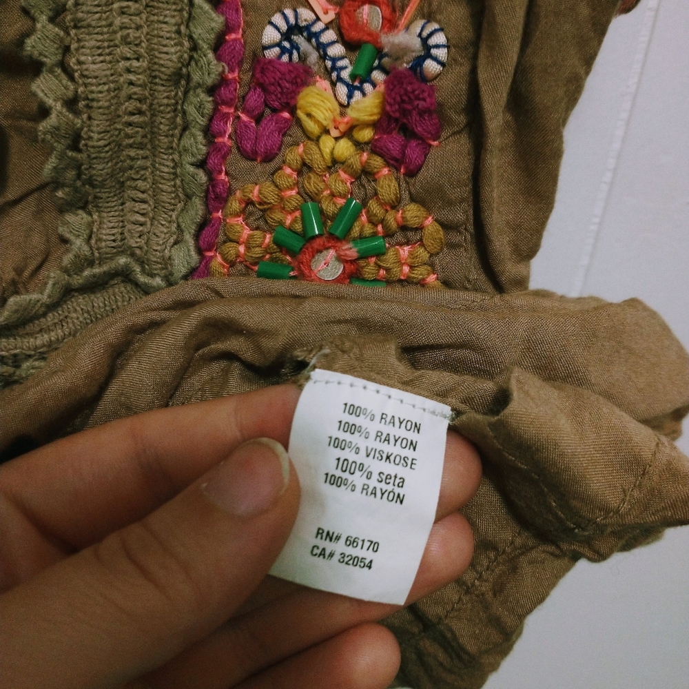 Blanc London boho embroidered shell top - Picture 4 of 8